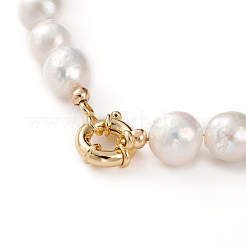 Collane con perle di perle keshi naturali barocche&nbsp;NJEW-JN03295
