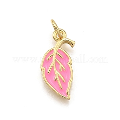 Pendentifs d'émail en laiton &nbsp;KK-K401-32G
