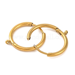 Accesorios para pendientes de aro de acero inoxidable 304 con revestimiento iónico (IP)&nbsp;X-STAS-G339-01G