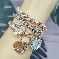 3 x Charm-Armband aus Legierung mit Strassen.&nbsp;WGE2207-01