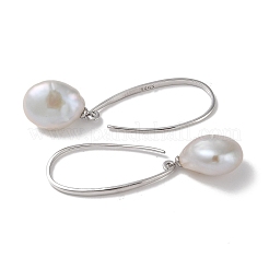 Orecchini pendenti in argento sterling anti-ossidazione&nbsp;EJEW-C087-06P