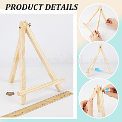 28 chevalet de table pliable en bois&nbsp;AJEW-WH0709-313
