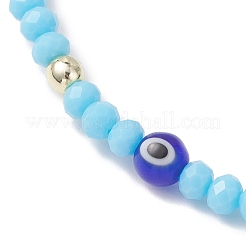 Bracelets extensibles en perles de verre et de verre filé pour femmes&nbsp;BJEW-JB13226
