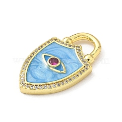 Colgante micropavé cubic zirconia de latón&nbsp;KK-F905-24G-02
