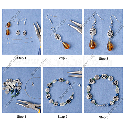 80 Stück 8 Stile Legierung Perlen & Charms&nbsp;TIBEB-SC0001-08AS