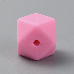 Perline focali in silicone ecologico per uso alimentare poligonale&nbsp;LS-SIL-TAC0001-24