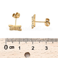 Ohrstecker aus 304 Edelstahl&nbsp;EJEW-M098-01A-G