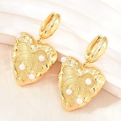 Créoles en laiton&nbsp;EJEW-G471-49G
