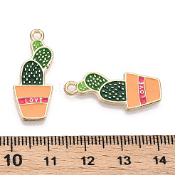 Pendentifs d'émail en alliage&nbsp;LS-ENAM-G212-14G-02