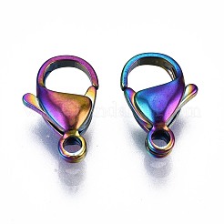 Placcatura ionica (ip) fermagli a moschettone in acciaio inossidabile 304&nbsp;STAS-S119-004