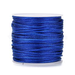 Cordons fil de nylon tressé rond de fabrication de noeuds chinois de macrame rattail&nbsp;NWIR-MSMC001-02