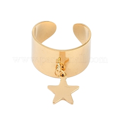 Anelli polsini aperti in acciaio inossidabile 304&nbsp;LS-RJEW-C095-02C-G