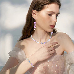 Galvanisieren transparente Glasperlen Stränge&nbsp;GLAA-TAC0028-009E
