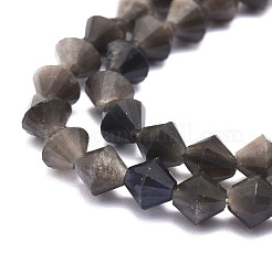 Natürlichen Obsidian Perlen Stränge&nbsp;G-E569-D09