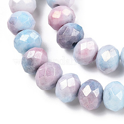 Fili di perline di vetro tinte effetto ombré&nbsp;LS-GLAA-C023-02-B06