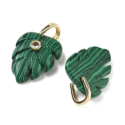 Pendentifs synthétiques en malachite&nbsp;X-GG-CBA105B-01B-G