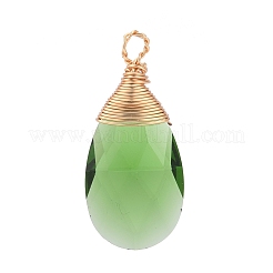 Facettierten Glas-Anhänger&nbsp;PALLOY-JF00739