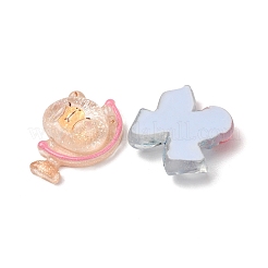 Cabochon in resina trasparente a tema cancelleria scolastica&nbsp;RE-CBA19F6-03