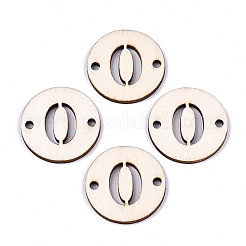 Connettori di collegamento in legno di pioppo naturale non finito&nbsp;WOOD-S045-138B