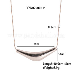 Collares colgantes minimalistas de acero inoxidable en forma de V para mujer&nbsp;IY2347-2
