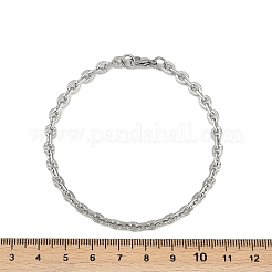 Bracelet chaîne en acier inoxydable 201 de style cubain pour homme&nbsp;BJEW-B138-06P-03