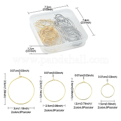 64 pieza de 8 estilos de anillos de dijes de copa de vino de acero inoxidable quirúrgico 316&nbsp;STAS-FS0001-32