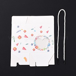 Rechteckige geschenkboxen aus papier mit griffseil&nbsp;CON-B010-04D