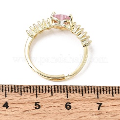 Manschettenringe aus Messing mit Zirkonia-Pavé&nbsp;CU-CBA5C10-02G