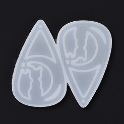 Stampi in silicone fai da te a goccia con ciondoli luna e gatto&nbsp;DIY-D060-09