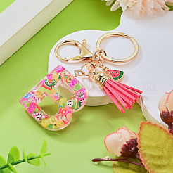 Portachiavi in resina con lettere della serie Fruit&nbsp;KEYC-TAC0033-02B