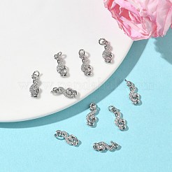 Shegrace Messing-Anhänger mit Mikropavé-Fassung aus Zirkonia&nbsp;XGRQ3D432-469P