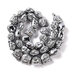 Fili di perline di ematite sintetica non magnetica elettrolitica&nbsp;G-Q174-04B