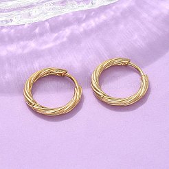 Boucles d'oreilles créoles torsadées en acier inoxydable 304 pour femmes&nbsp;EJEW-A130-02C-G