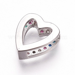 Ottone micro spianare fascini dello scorrevole zirconi&nbsp;ZIRC-F099-27P