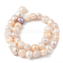 Brins de perles de culture d'eau douce naturelles&nbsp;PEAR-P064-19I-02B