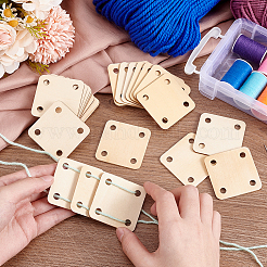 Tablero de crochet de madera para tejer&nbsp;WOOD-WH0034-29