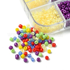 Gemischte Stile Glas runde Saatperlen&nbsp;SEED-FS0001-17