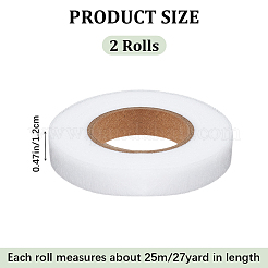 2 Rolle Vliesstoffe Polyamid doppelseitige Schmelzklebefolie&nbsp;DIY-GF0007-98A