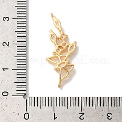Messing micro pave klare zirkonia anhänger&nbsp;KK-M294-27G