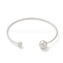 Bracelets manchettes ouverts en acier inoxydable 304&nbsp;BJEW-R019-01P-02
