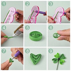 6 Farben quilling Papierstreifen&nbsp;DIY-J001-5mm-39cm-A04