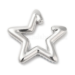 Bunte Stern-Ohrringe mit Strassen&nbsp;EJEW-D059-06P-01