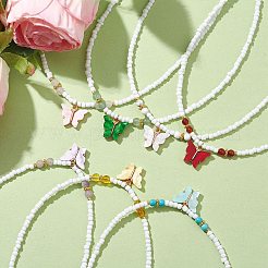Perle di vetro collane&nbsp;NJEW-JN04725