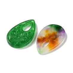 Pendentifs gravés teints en jade blanc naturel&nbsp;G-Q009-03