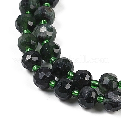 Natürliche schwarze Jadeperlenstränge&nbsp;G-H057-A01-01