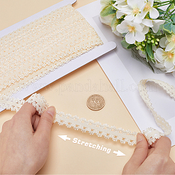 Ruban de dentelle extensible en polyester de 20 m avec bordure à volants&nbsp;OCOR-GF0003-37B