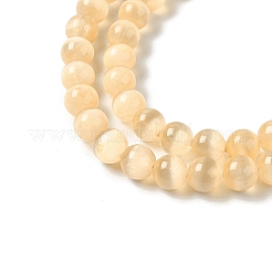 Brins de perles teints en sélénite naturelle&nbsp;G-P493-02F