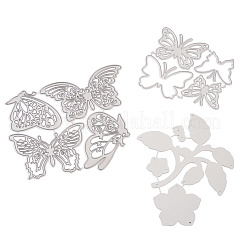 Blumen & Blatt & Schmetterling Rahmen Kohlenstoffstahl Schneidstempel Schablonen&nbsp;DIY-TA0002-88