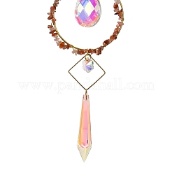 Natürliche Karneolsplitter zum Aufhängen von Ornamenten&nbsp;G-Z051-01A