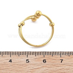 Ionenplattierung (IP) 304 Edelstahl-Manschettenringe&nbsp;RJEW-P131-01G